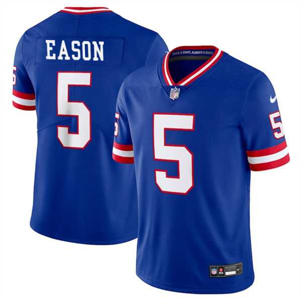 Men & Women & Youth New York Giants #5 Jacob Eason Royal 2023 F.U.S.E. Throwback Limited Jersey,We sell and wholesale Men & Women & Youth New York Giants #5 Jacob Eason Royal 2023 F.U.S.E. Throwback Limited Jersey on line form chian!